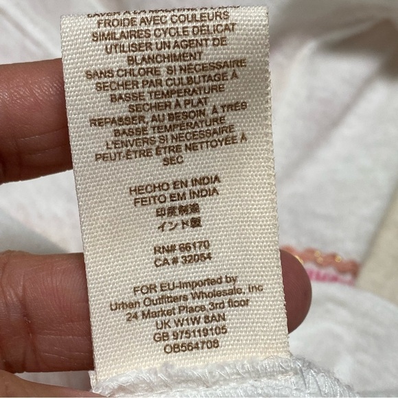 Free People Marcy Embroidered Peplum Ivory Top Size Small - Picture 13 of 13